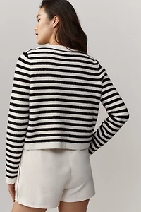 NVLT Striped Heart Knit Jacket