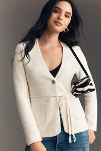 NVLT Knit V-Neck Blazer