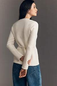 NVLT Knit V-Neck Blazer