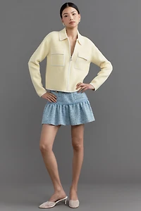 NVLT Knit Zip-Front Shacket