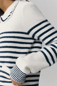 NVLT Striped Knit Jacket