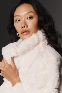 NVLT Eva Channeled Faux-Fur Jacket