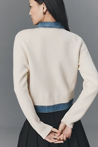 NVLT Mixed Denim Knit Jacket