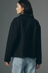 NVLT Embellished Sequin Collar Jacket