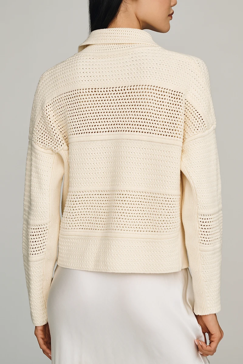 NVLT Knit Collared jacket