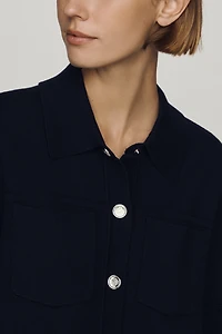 NVLT Short-Sleeve Knit Jacket