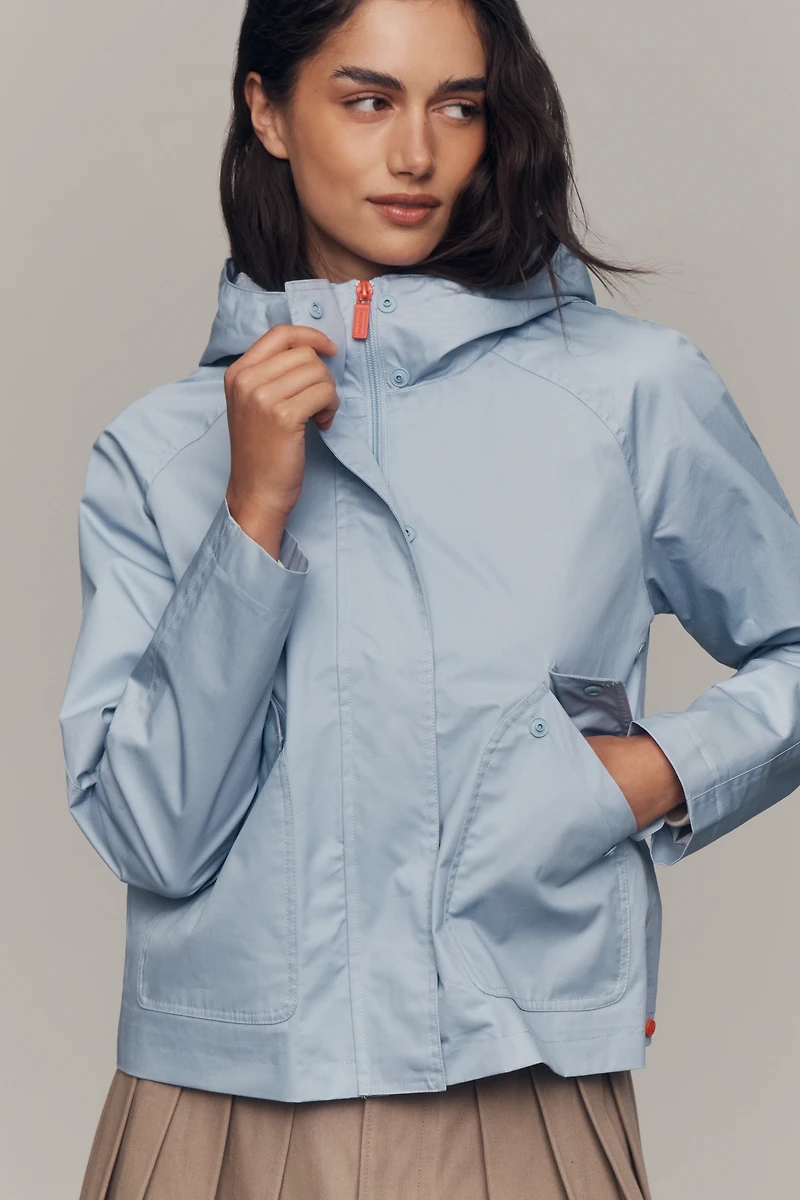 Hunter Julia Cropped Hooded Rain Coat