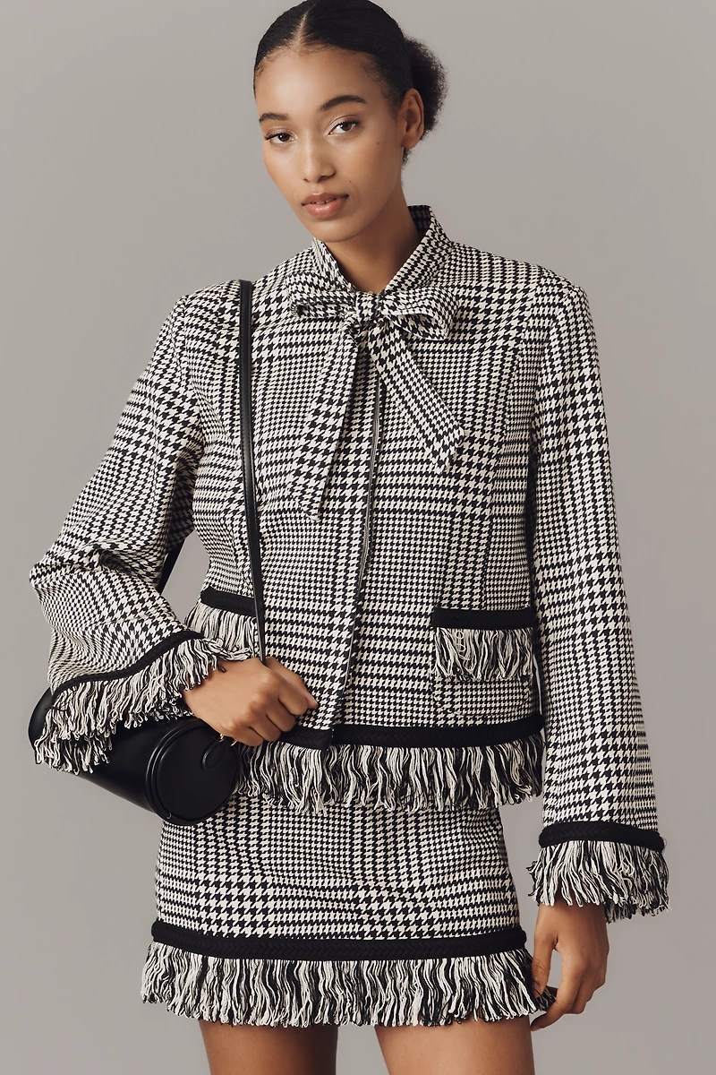 Hope for Flowers by Tracy Reese Fringe Bow Jacket