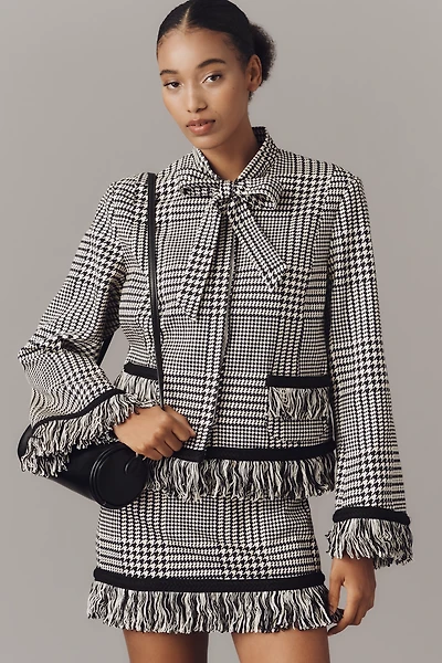 Hope for Flowers by Tracy Reese Fringe Bow Jacket