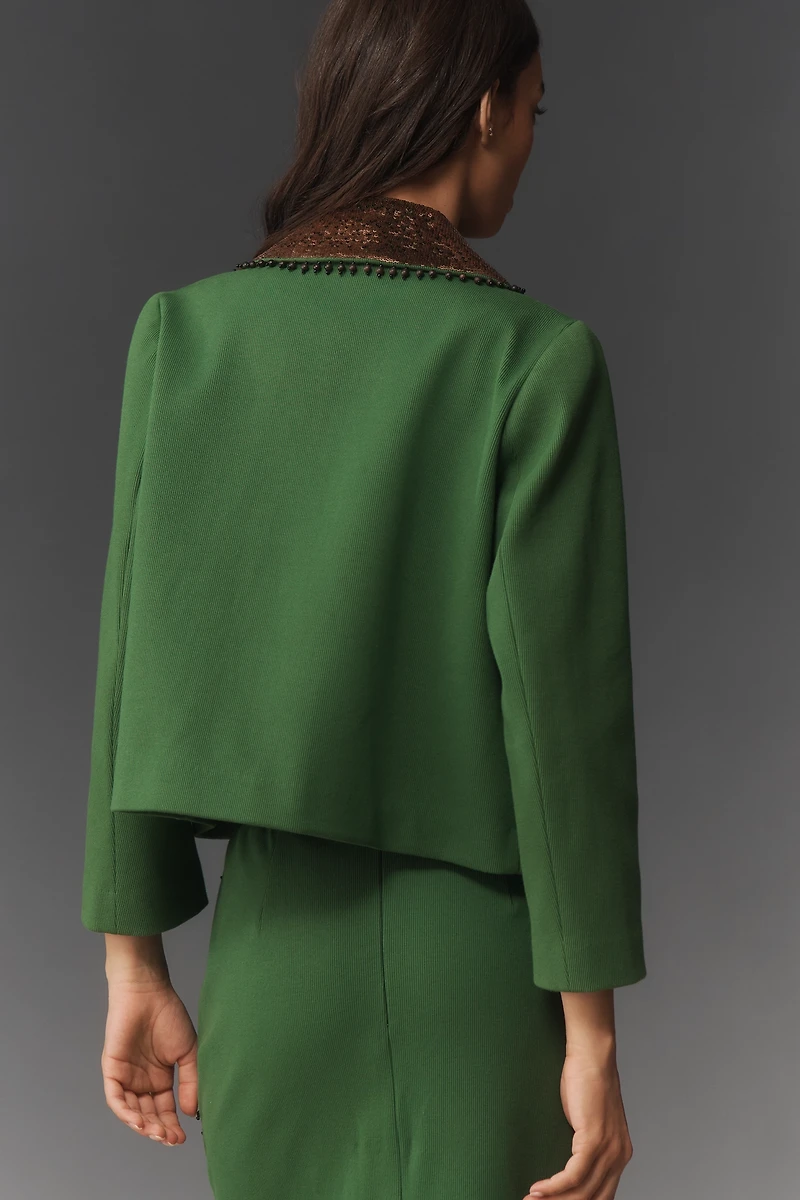 Hope for Flowers by Tracy Reese Embellished Micro Jacket