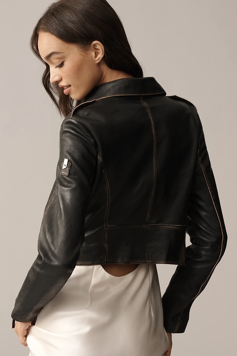 Mauritius Sharon Leather Moto Jacket