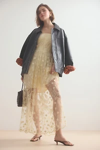 Pilcro Oversized Washed Faux Leather Jacket