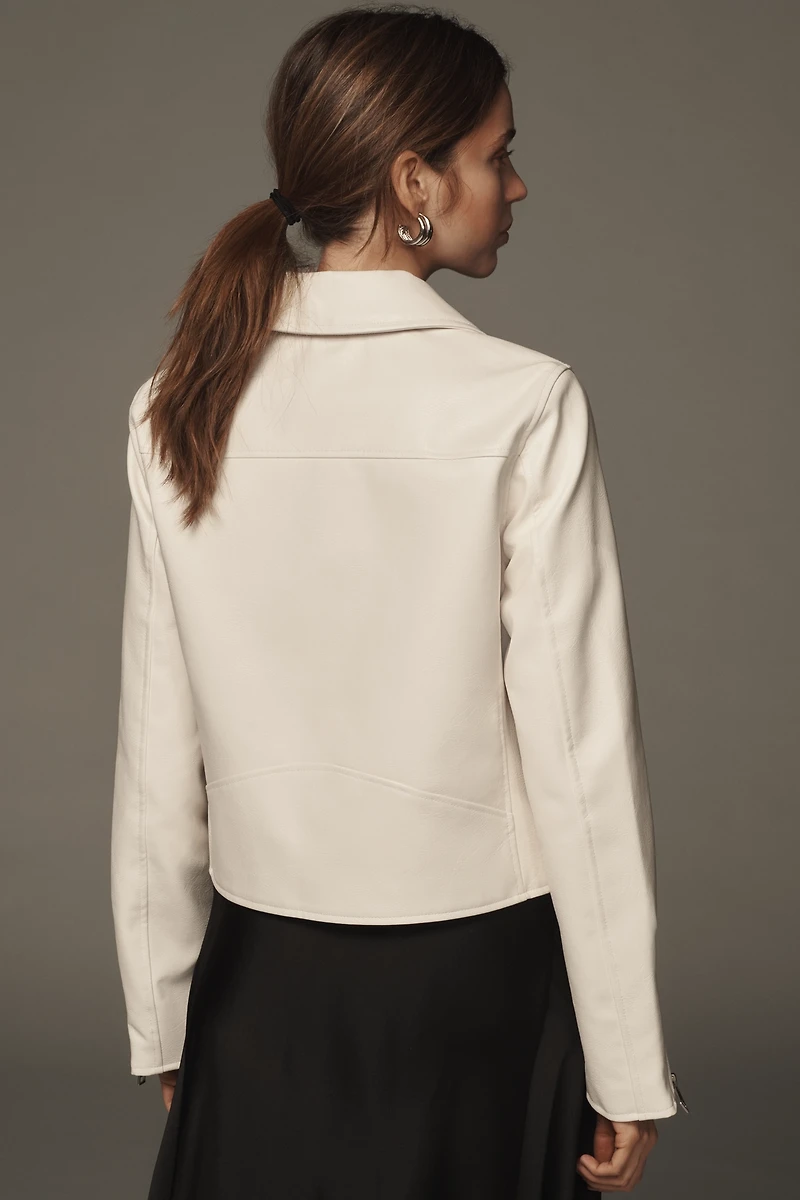 The Saige Faux-Leather Moto Jacket