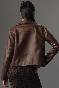 The Saige Faux Leather Moto Jacket