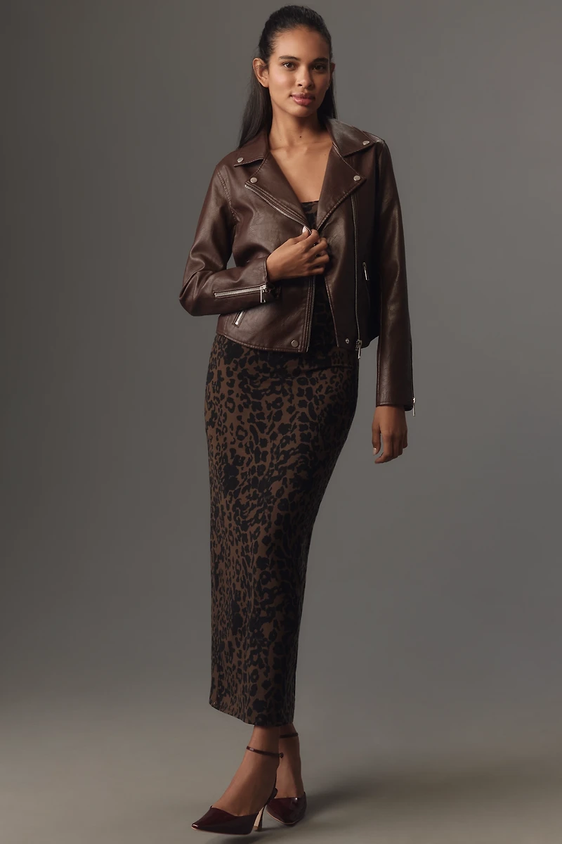 The Saige Faux Leather Moto Jacket