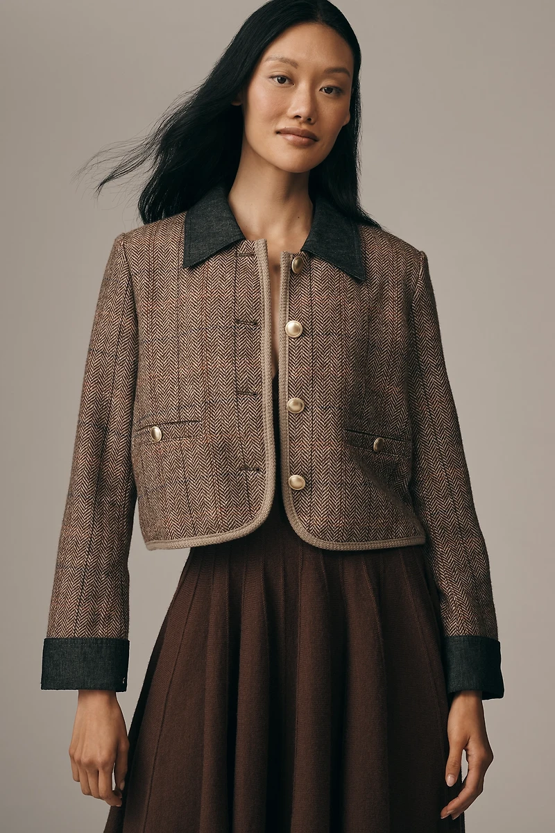 Maeve Wool Blend Shrunken Heritage Lady Jacket