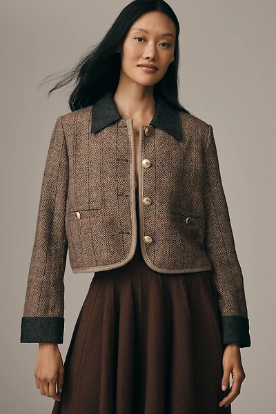 Maeve Wool Blend Shrunken Heritage Lady Jacket