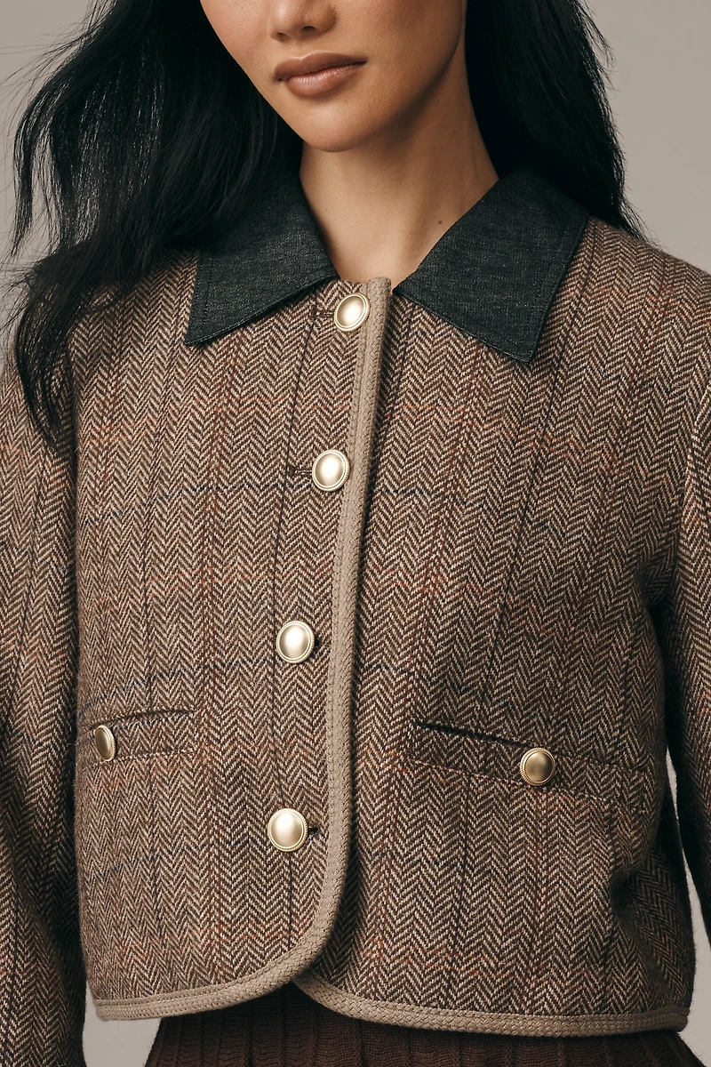 Maeve Wool Blend Shrunken Heritage Lady Jacket