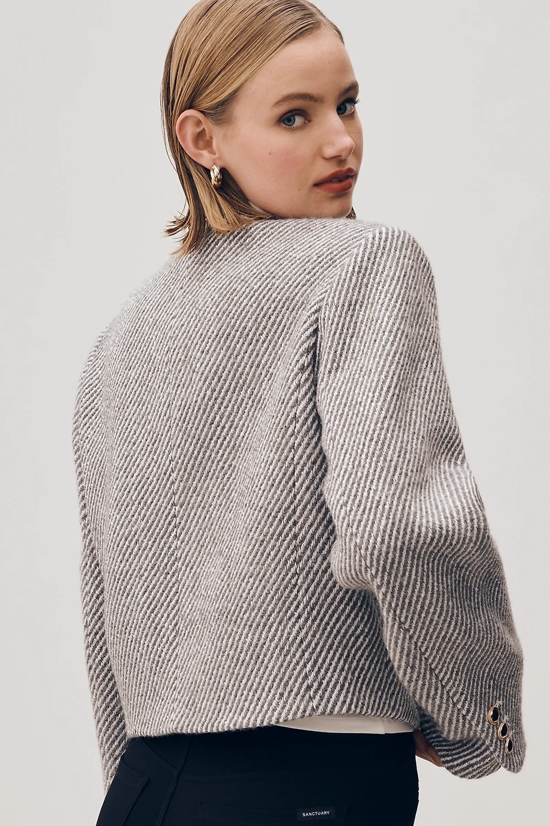 Maeve Boxy Wool-Blend Lady Jacket