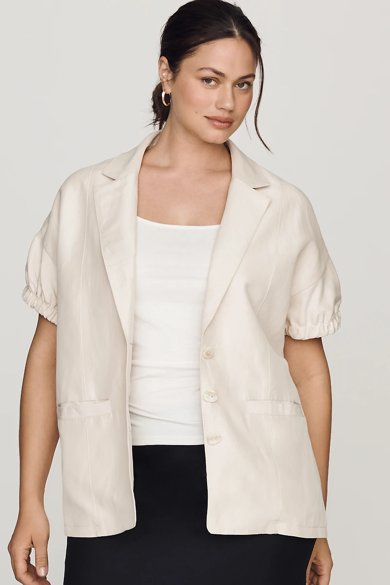 Maeve Puff-Sleeve Blazer