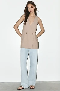 Maeve Longline Blazer Vest