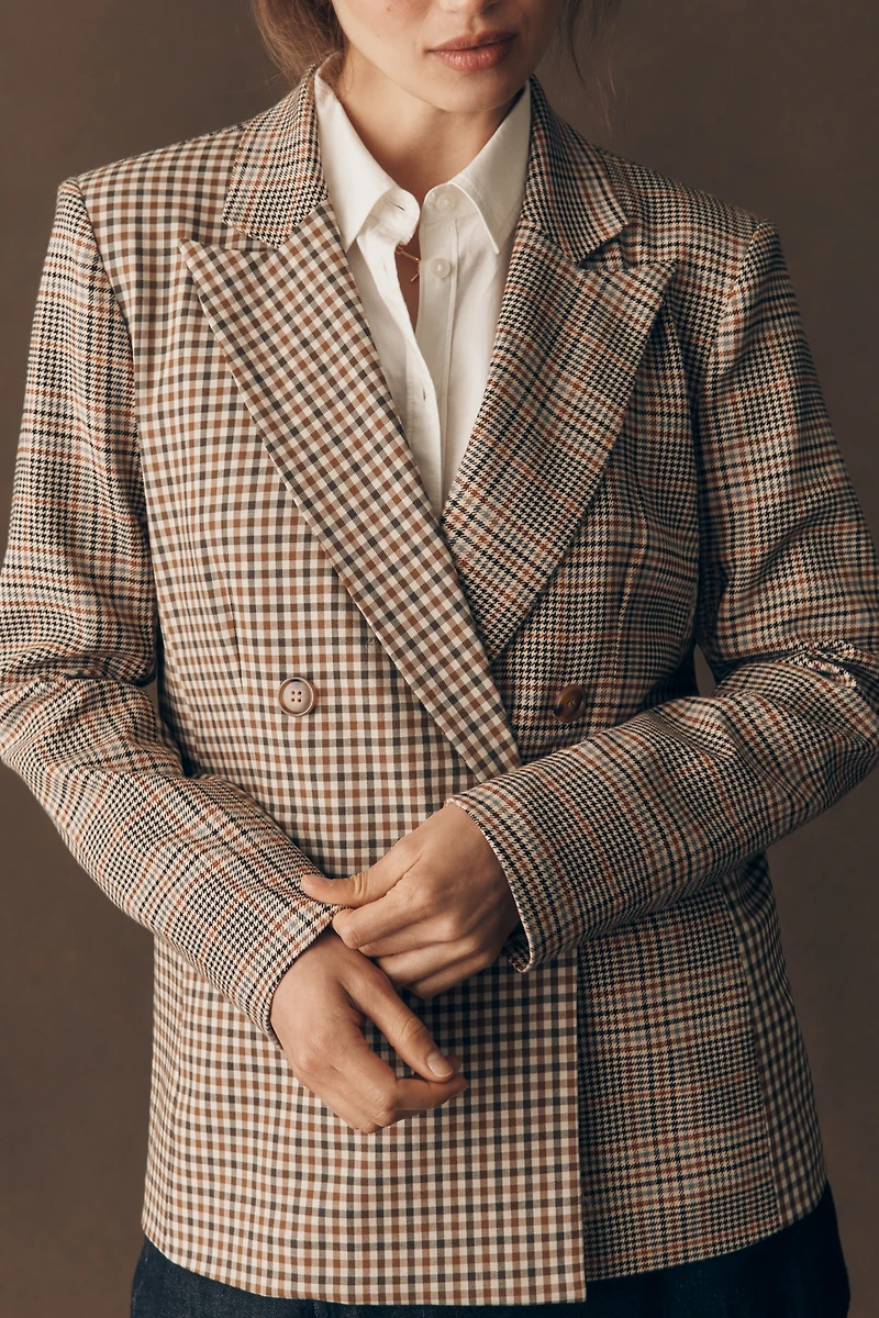 Maeve Multi-Print Blazer