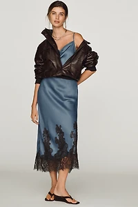Maeve Faux-Leather Utility Jacket