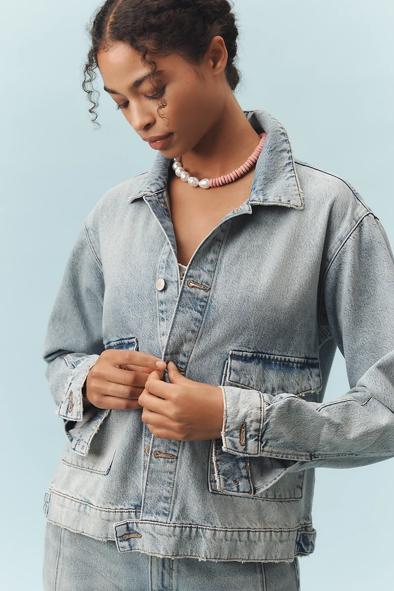 Triarchy Lillian Boxy Western Denim Jacket