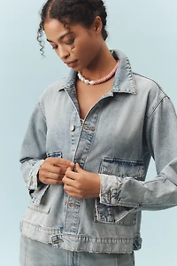 Triarchy Lillian Boxy Western Denim Jacket