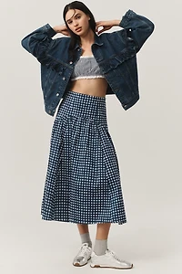 FRAME Ruffle Denim Jacket
