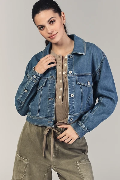 The Weston Denim Boyfriend Jacket by Pilcro: Crop Edition