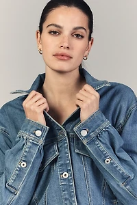 The Weston Denim Boyfriend Jacket by Pilcro: Crop Edition