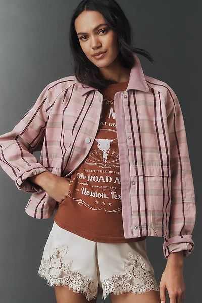 The Lexie Cropped Workwear Jacket by Pilcro