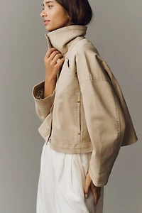 By Anthropologie Funnel-Neck Utility Jacket