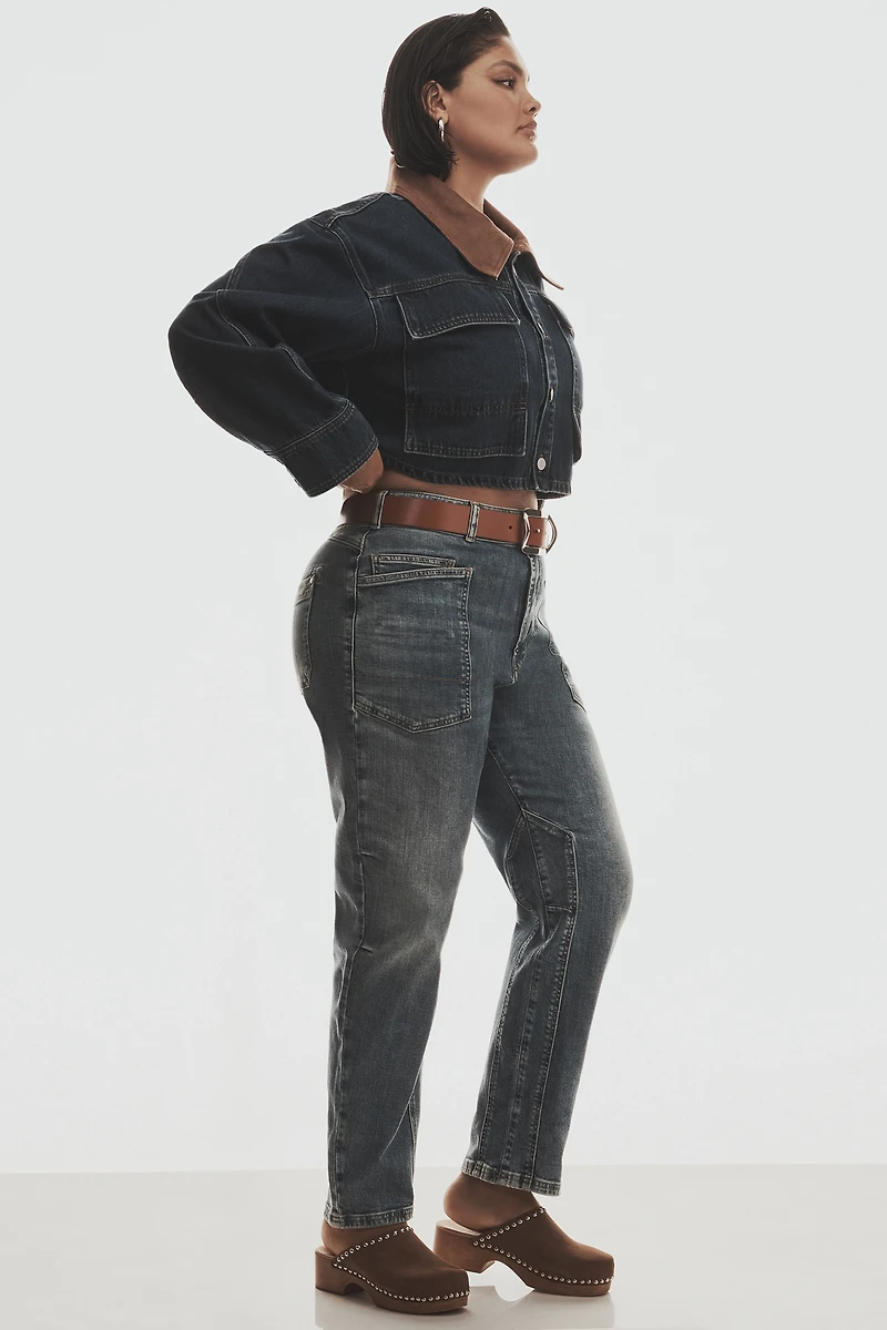 Pilcro Crop Denim Barn Jacket