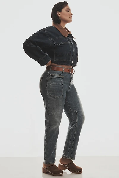 Pilcro Crop Denim Barn Jacket