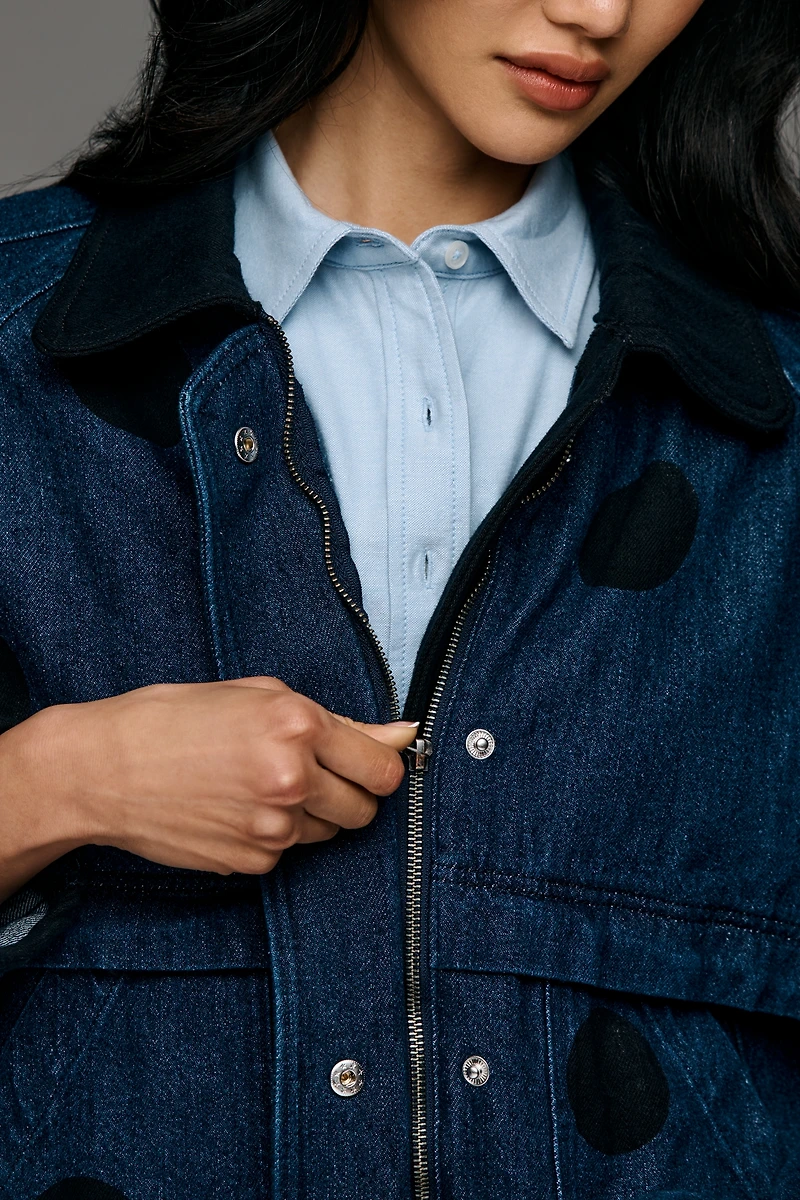 The Lexie Cropped Workwear Jacket by Pilcro