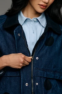 The Lexie Cropped Workwear Jacket by Pilcro