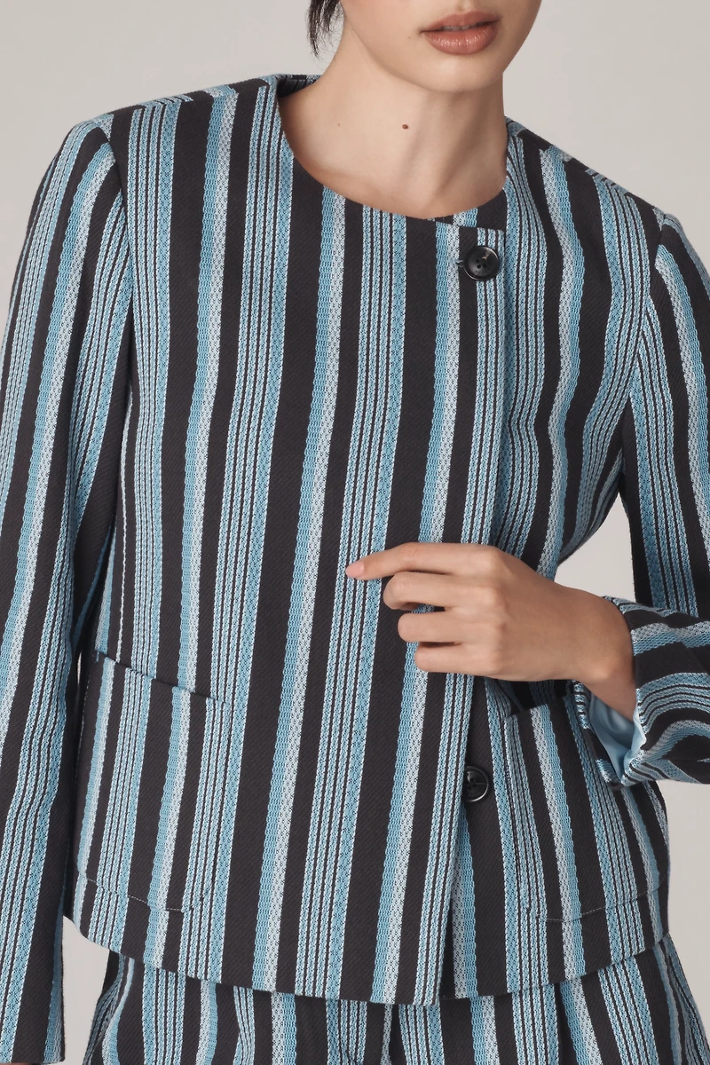 Scotch & Soda Textured Stripe Blazer