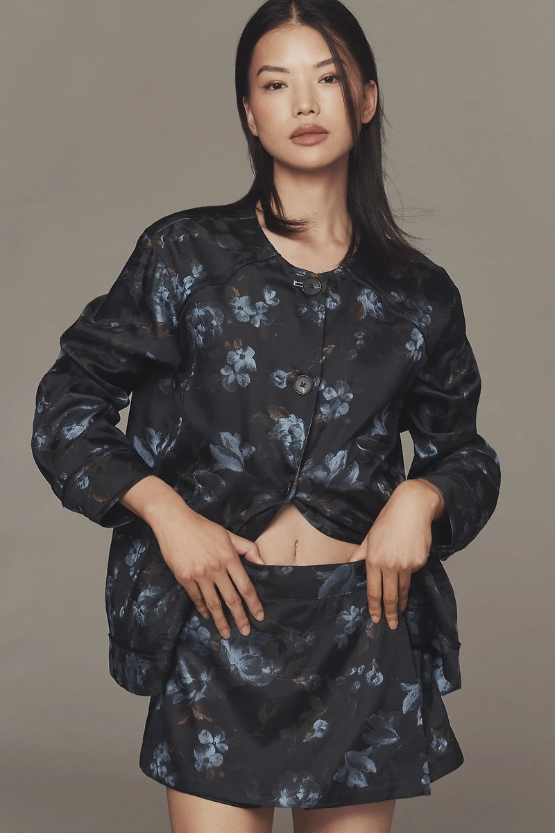 By Anthropologie Brocade Jacket