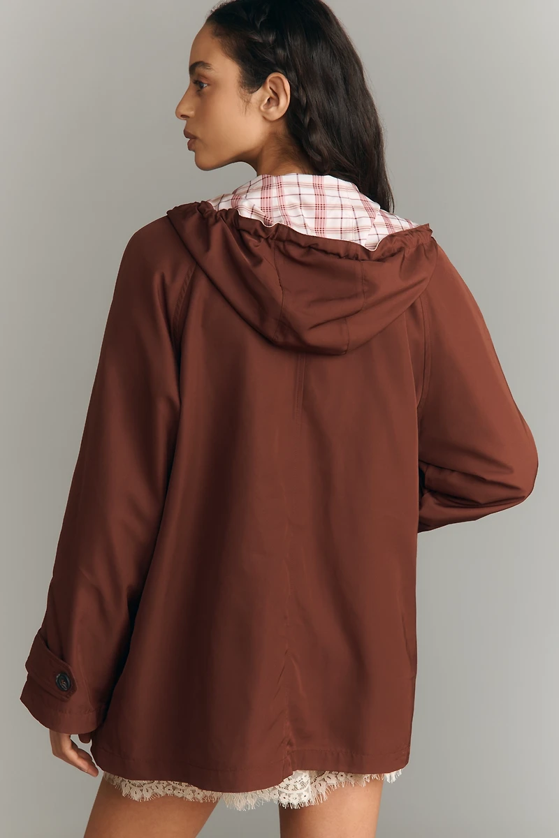 Maeve Reversible Hooded Trench Coat