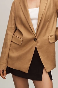 The Tessie Blazer by Maeve: Linen Edition