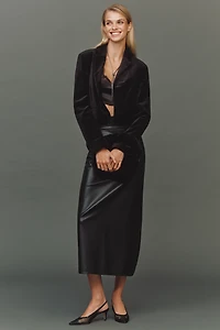 Maeve Cropped Tuxedo Blazer