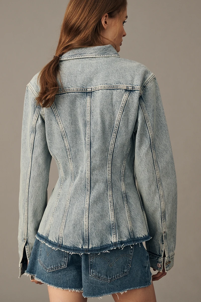 7 For All Mankind Cinched Denim Jacket