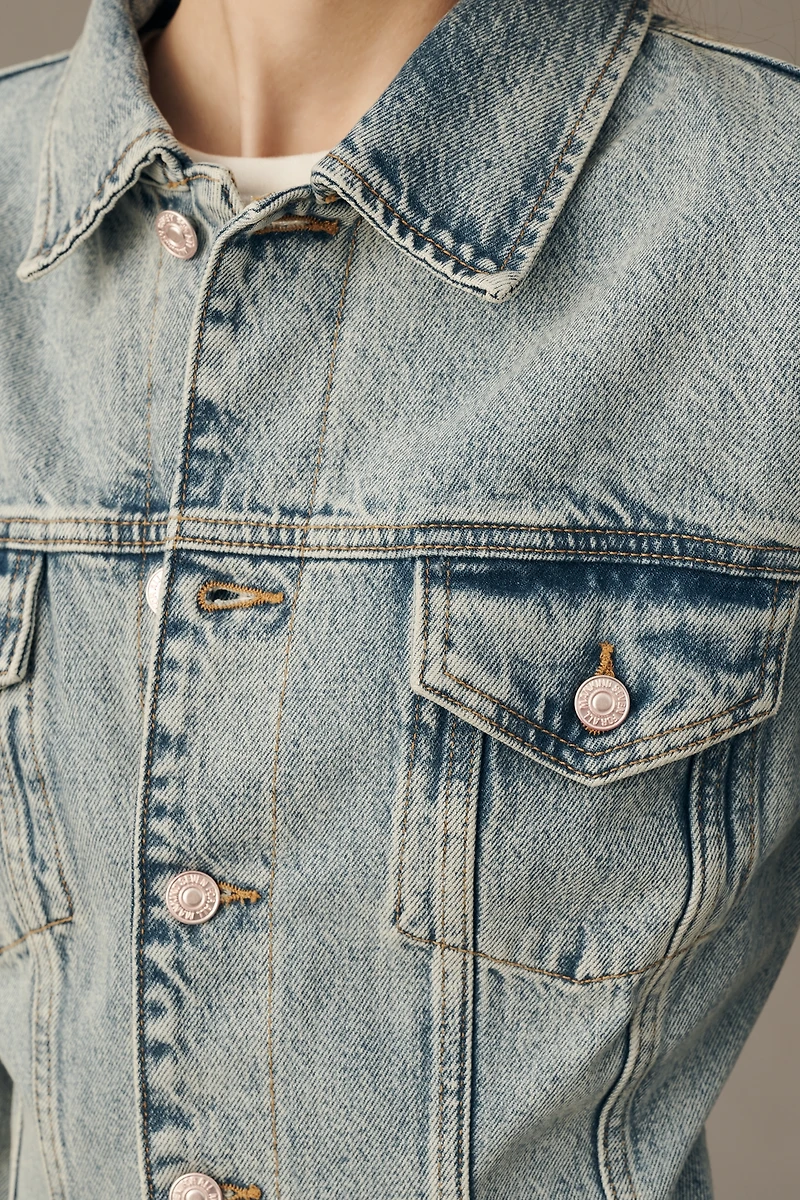 7 For All Mankind Cinched Denim Jacket