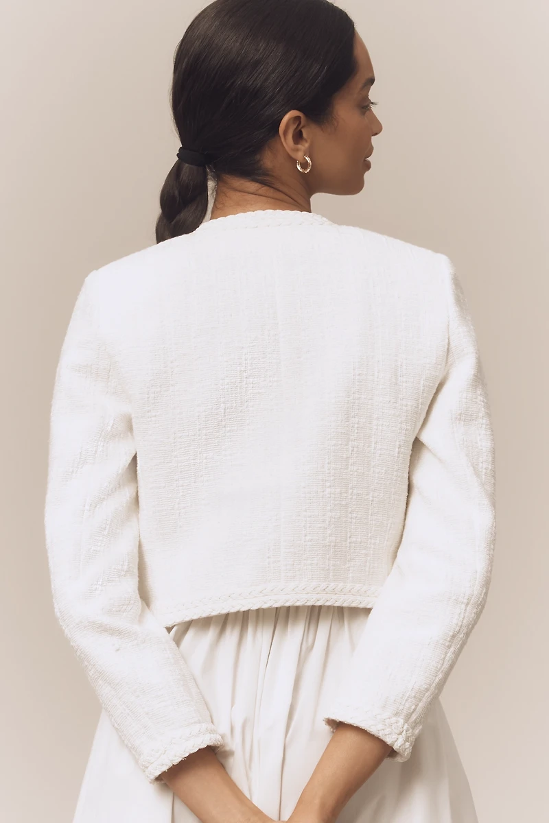 Derek Lam 10 Crosby Bayle Embroidered Tweed Jacket