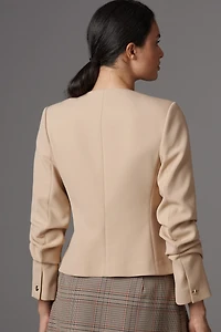 Derek Lam 10 Crosby Novessa Ruched-Sleeve Lady Jacket