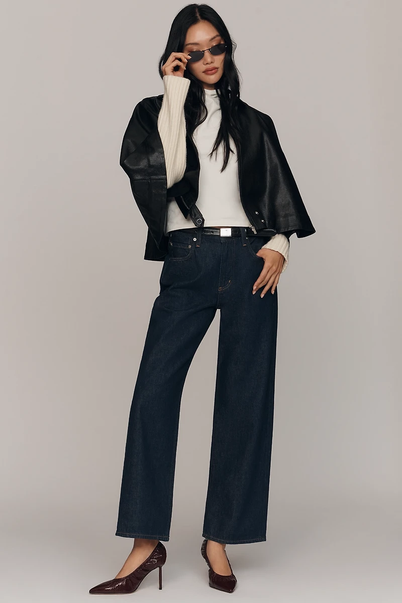 Derek Lam 10 Crosby Beatrix Coated Twill Cape Jacket