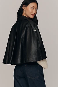 Derek Lam 10 Crosby Beatrix Coated Twill Cape Jacket