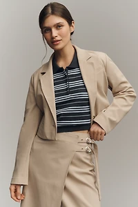 Maeve Cropped Boxy Blazer